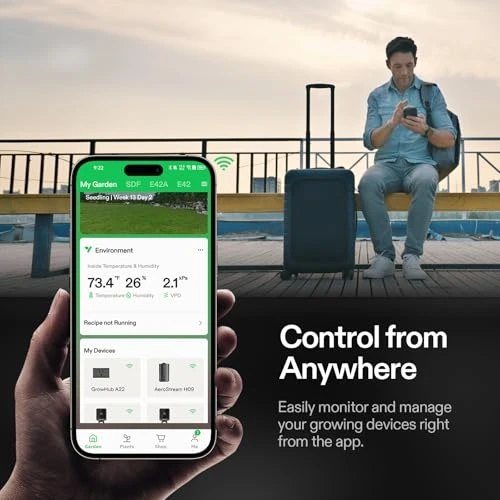 GrowHub Outlet Controller with Temperature and Humidity Sensor Probe — Outlet Switches, VIVOSUN