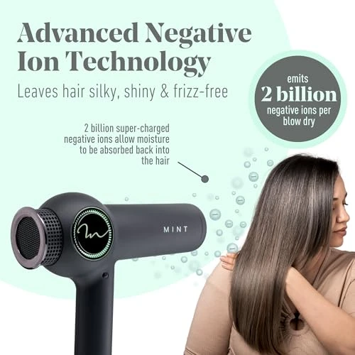 Ionic Hair Dryer with Diffuser — Dryers & Accessories, MINT
