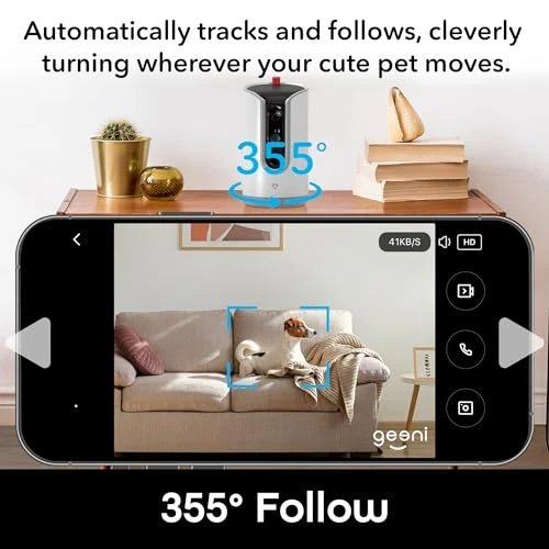 Pet Treat Dispenser with Camera — Automatic Feeders, Geeni