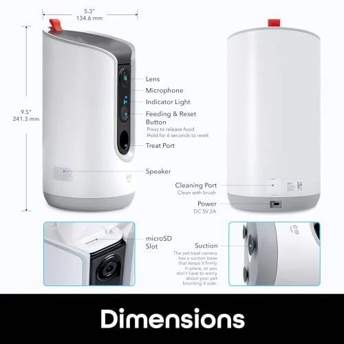 Pet Treat Dispenser with Camera — Automatic Feeders, Geeni