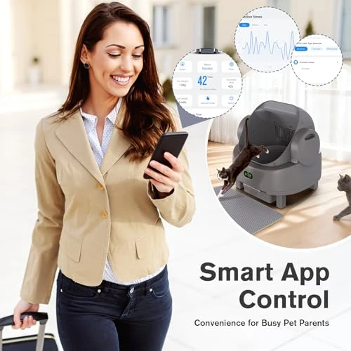 Self Cleaning Cat Litter Box — Waste Bins, LUODIER