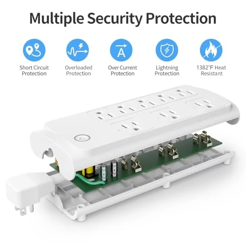 Smart Power Strip Outlet Extender — Power Solutions & Surge Protection, bototek