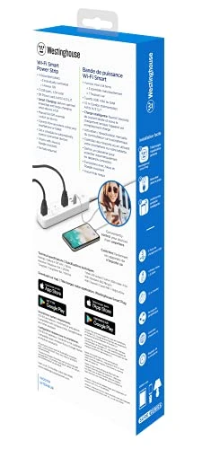 Wi-Fi Power Strip with Smart Outlets — Power Solutions & Surge Protection, Westinghouse