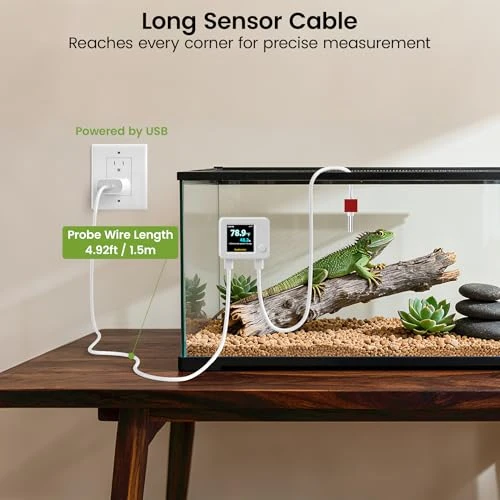WiFi Reptile Hygrometer Indoor Thermometer — Hygrometers, MOCREO