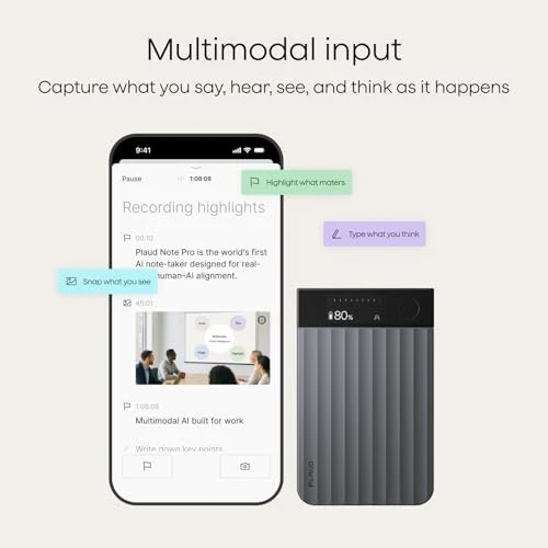 AI Voice Recorder with Transcription and Summarization — Voice Recognition & Productivity Software, Plaud
