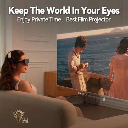 AR Glasses with T-Box, Portable Massive Screen, Myopia Adjustable, Smart Glasses — Smart Glasses, TQSKY