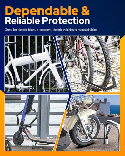 Folding Bike Lock with Hidden AirTag Mount — U-Lock, VICTGOAL