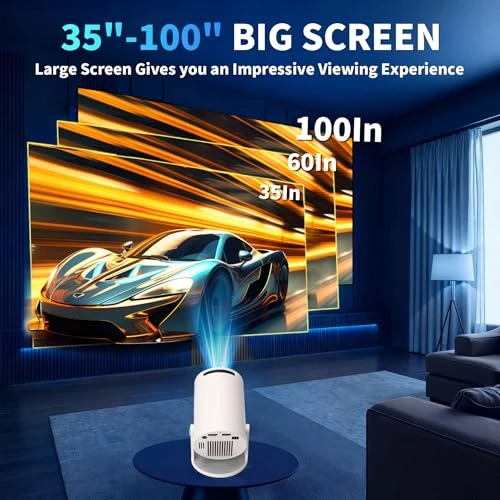 Mini Projector with Auto Keystone and 180° Rotation — Home Theater Projectors, coolid