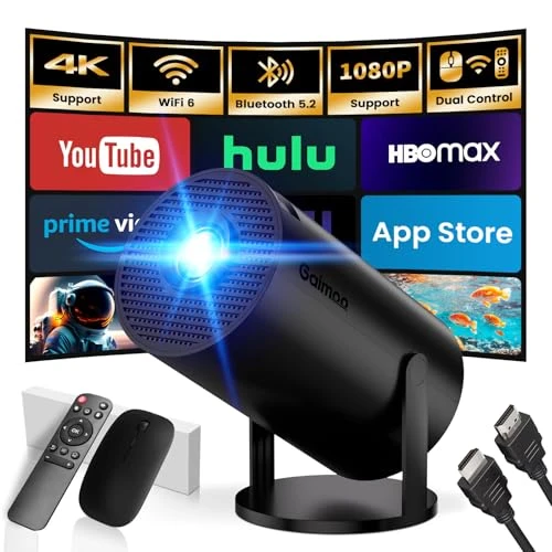 Mini Projector with WiFi and Bluetooth Built-in Apps — Home Theater Projectors, Gaimoo