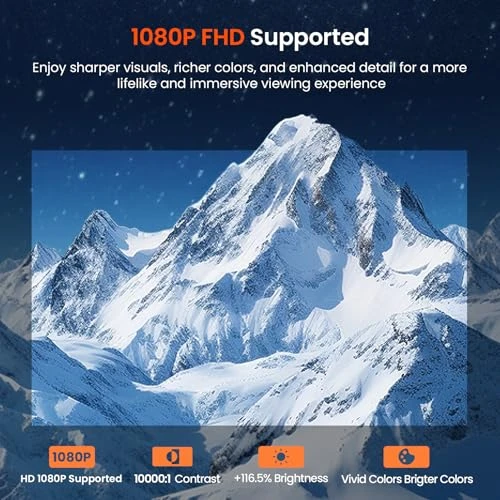 Mini Projector with WiFi and Bluetooth — Home Theater Projectors, WISHOLY