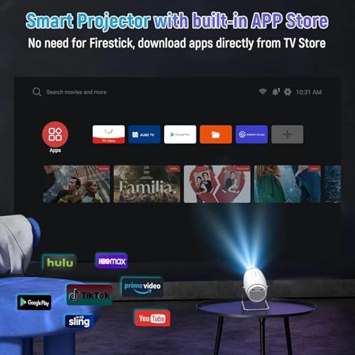 Mini Projector with WiFi and Bluetooth — Home Theater Projectors, Pisodawn