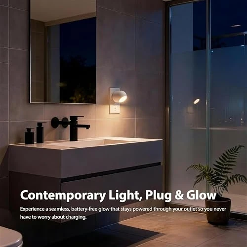 Night Light Plug-in Smart Sensor Directional Lamp with Rotating Head — Night Lights, WhilsTec