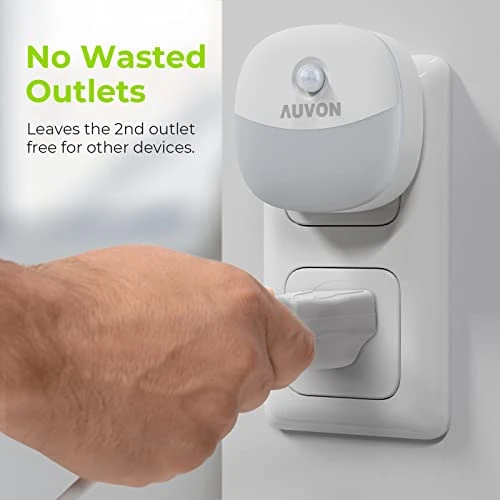 Plug in Night Light with Motion Sensor and Dusk to Dawn Sensor — Night Lights, AUVON