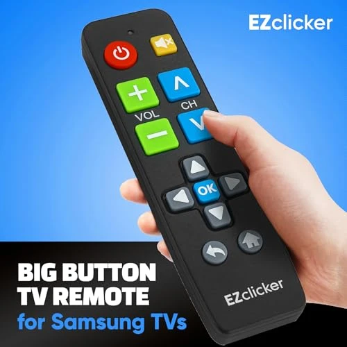 Replacement TV Remote with Big Buttons — Remote Controls, EZClicker