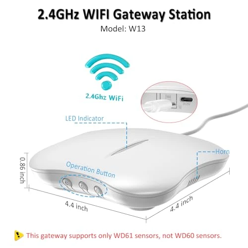 Water Leak Detector with App Notification — Water Leak Detection Systems, METAK