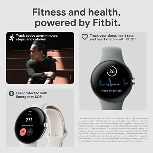 Android Smartwatch with Fitbit Activity Tracking — Smartwatches, Google