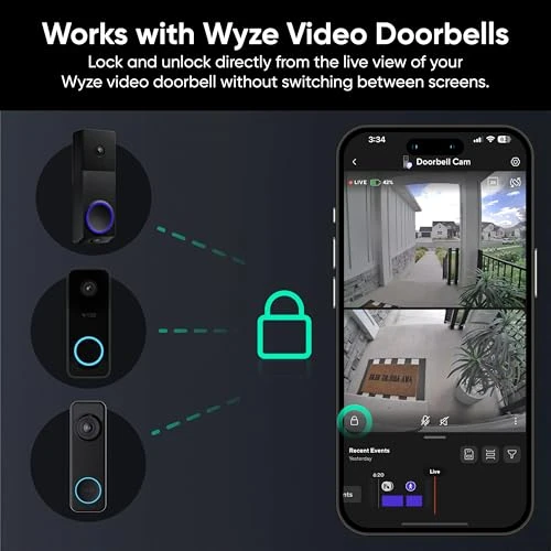 Auto-Lock Bolt Fingerprint Keyless Entry Smart Lock — Deadbolts, Wyze
