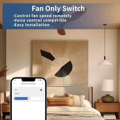 Ceiling Fan and Light Switch — Ceiling Fan Wall Controls, ZINDRA