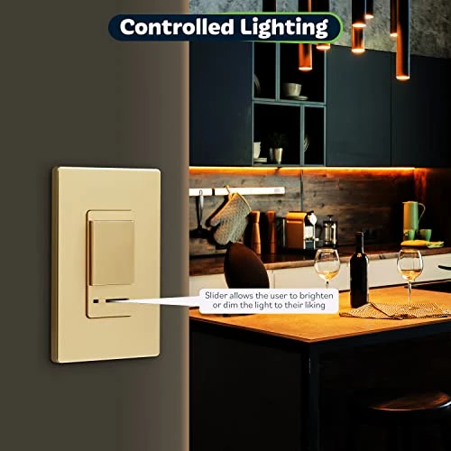 Dimmer Switch with Light Adjustment Slider — Light Dimmers, TOPGREENER