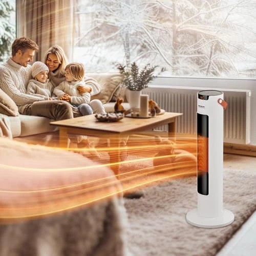Electric Space Heater with Remote and App Control — Portable Heating Solutions, ROVSUN