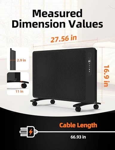 Energy Efficient Mica Infrared Space Heater for Large Room Indoor Use — Portable Heating Solutions, Hauxionex