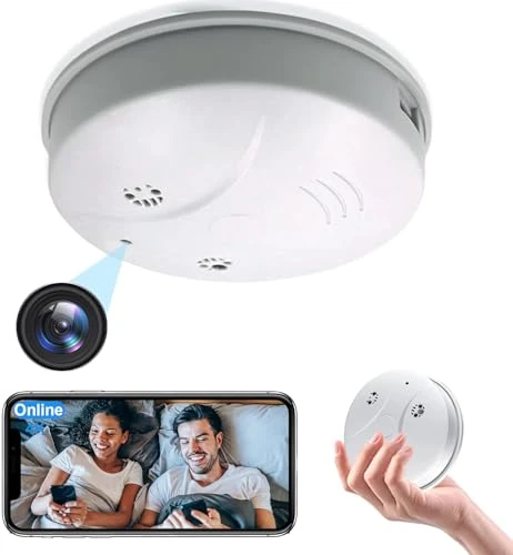 Hidden Camera Smoke Detector HD 1080P Wireless Spy Camera — Outdoor Security Cameras, DAIFAC
