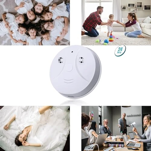 Hidden Camera Smoke Detector — Covert Surveillance, DWKINPING