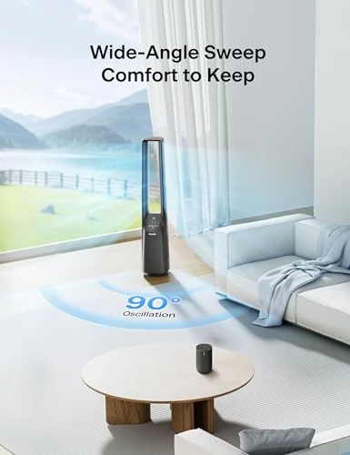 Smart Bladeless Tower Fan — Portable Cooling Solutions, PELONIS