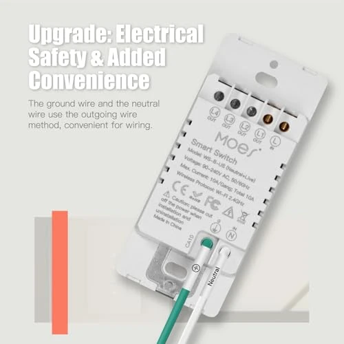 Smart Double Light Switch — Dimmer Switches, MOES