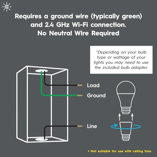 Smart Light Switch, Paddle Style — Dimmer Switches, GE