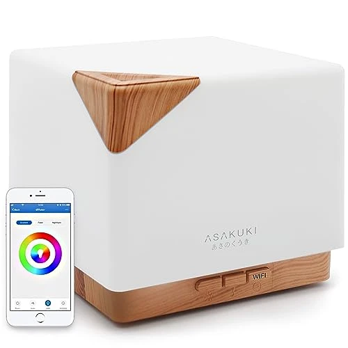 Smart WiFi Essential Oil Aromatherapy Diffuser — Diffusers, ASAKUKI