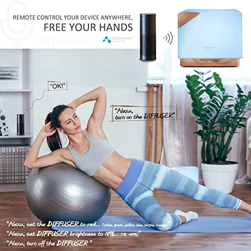 Smart WiFi Essential Oil Aromatherapy Diffuser — Diffusers, ASAKUKI