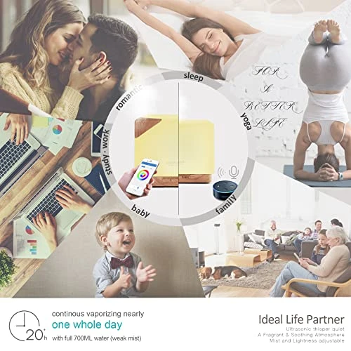 Smart WiFi Essential Oil Aromatherapy Diffuser — Diffusers, ASAKUKI