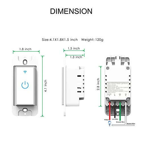 Smart WiFi Light Switch 3 Gang — Dimmer Switches, Lesim