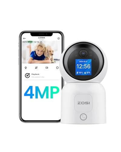 Smart WiFi Security Camera with Screen — Cameras & Monitors, ZOSI