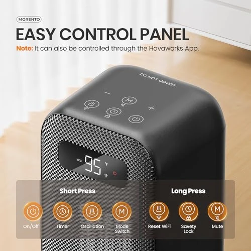 Space Heater with Thermostat, Smart and Voice Control — Portable Heating Solutions, MORENTO
