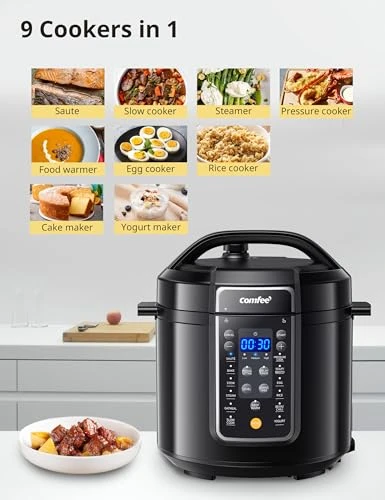 9-in-1 Electric Pressure Cooker — Electric Pressure Cookers, COMFEE'