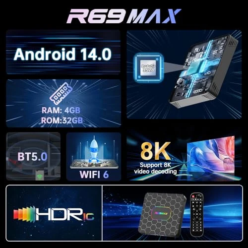Android TV Box with 8K HD Video Decoding — Streaming Devices, IDEALROYAL