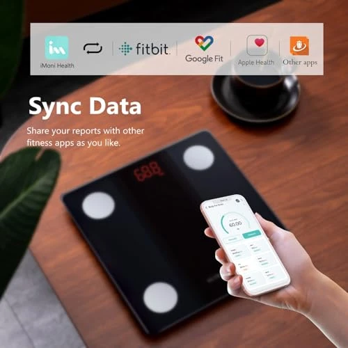 Bathroom Scale Smart Digital Bluetooth Scales for Body Weight, Body Fat, BMI Body Composition Analyzer with High... — Body Composition Analysis, NUTRI FIT