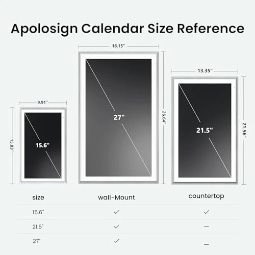 Digital Calendar with Touchscreen — Calendars, Apolosign