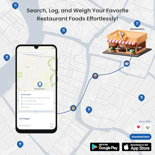 Digital Kitchen Food Scale with App — Weight Management Tools, NEXTLEVEL FIT