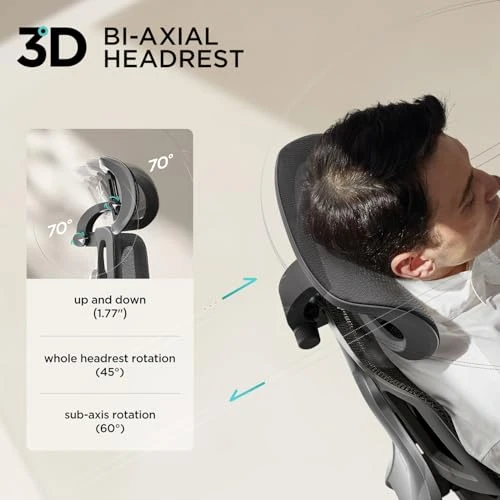 Ergonomic Office Chair with Footrest — Desk Chairs, Hbada