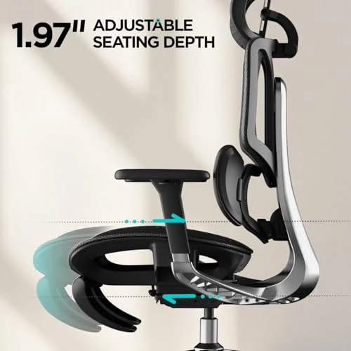 Ergonomic Office Chair with Footrest — Desk Chairs, Hbada