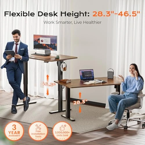 Large Electric Standing Desk — Mounts, Huuger
