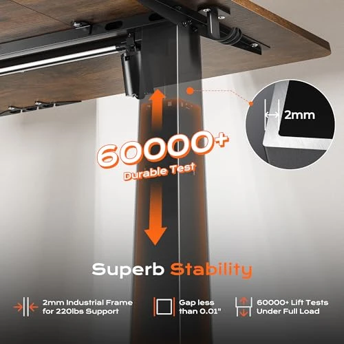 Large Electric Standing Desk — Mounts, Huuger