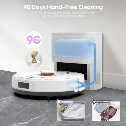 Robot Vacuum and Mop with Self-Emptying Station — Smart Cleaning Robots, Bagotte