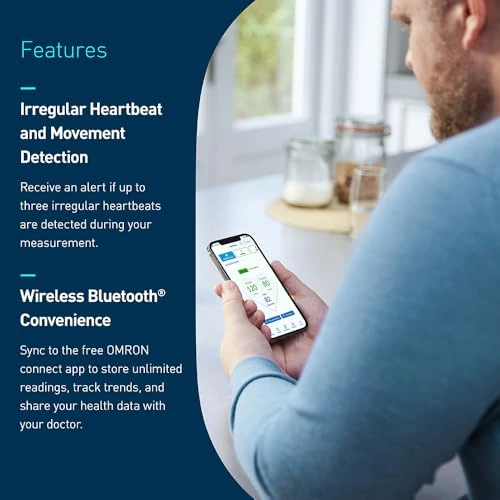 Silver Upper Arm Blood Pressure Monitor — Blood Pressure Monitors, Omron