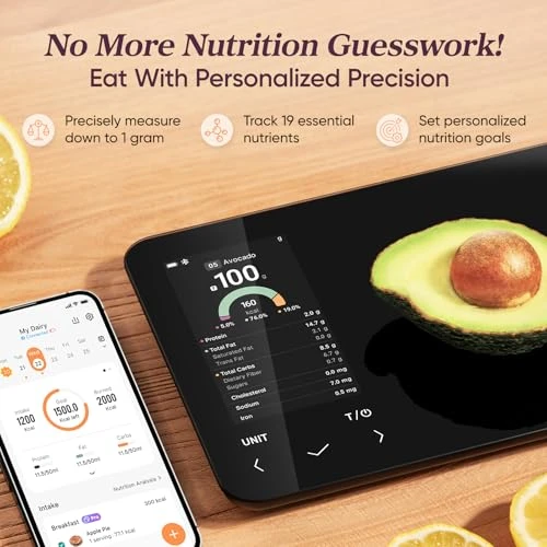 Smart Food Kitchen Scale with Nutritional Calculator — Weight Management Tools, Cosori