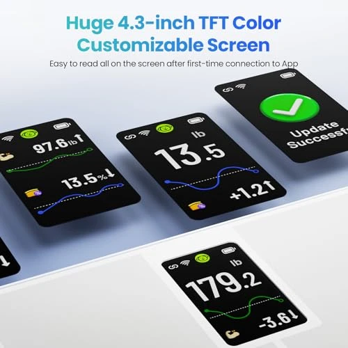 Smart Scale for Body Weight, BMI, Body Fat, Muscle Mass — Weight Management Tools, YINOLIFE