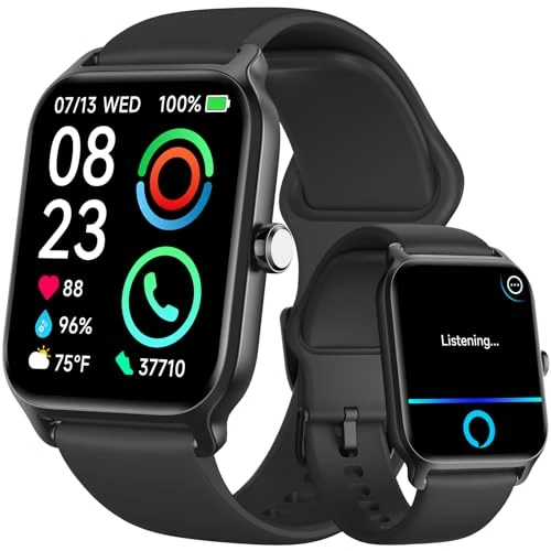 Smart Watch with Alexa, Bluetooth Calling, Health Monitoring, 105+ Sports Modes, IP68 Waterproof, Long Battery Life — Smartwatches, Fitpolo